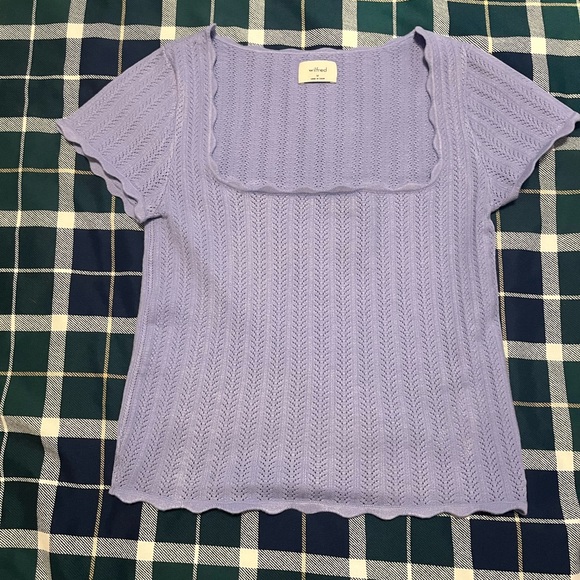 Wilfred Parcel Top in Soft Iris - Size Medium - Picture 2 of 7